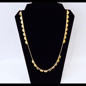 Kate Spade Gold Scalloped Necklace